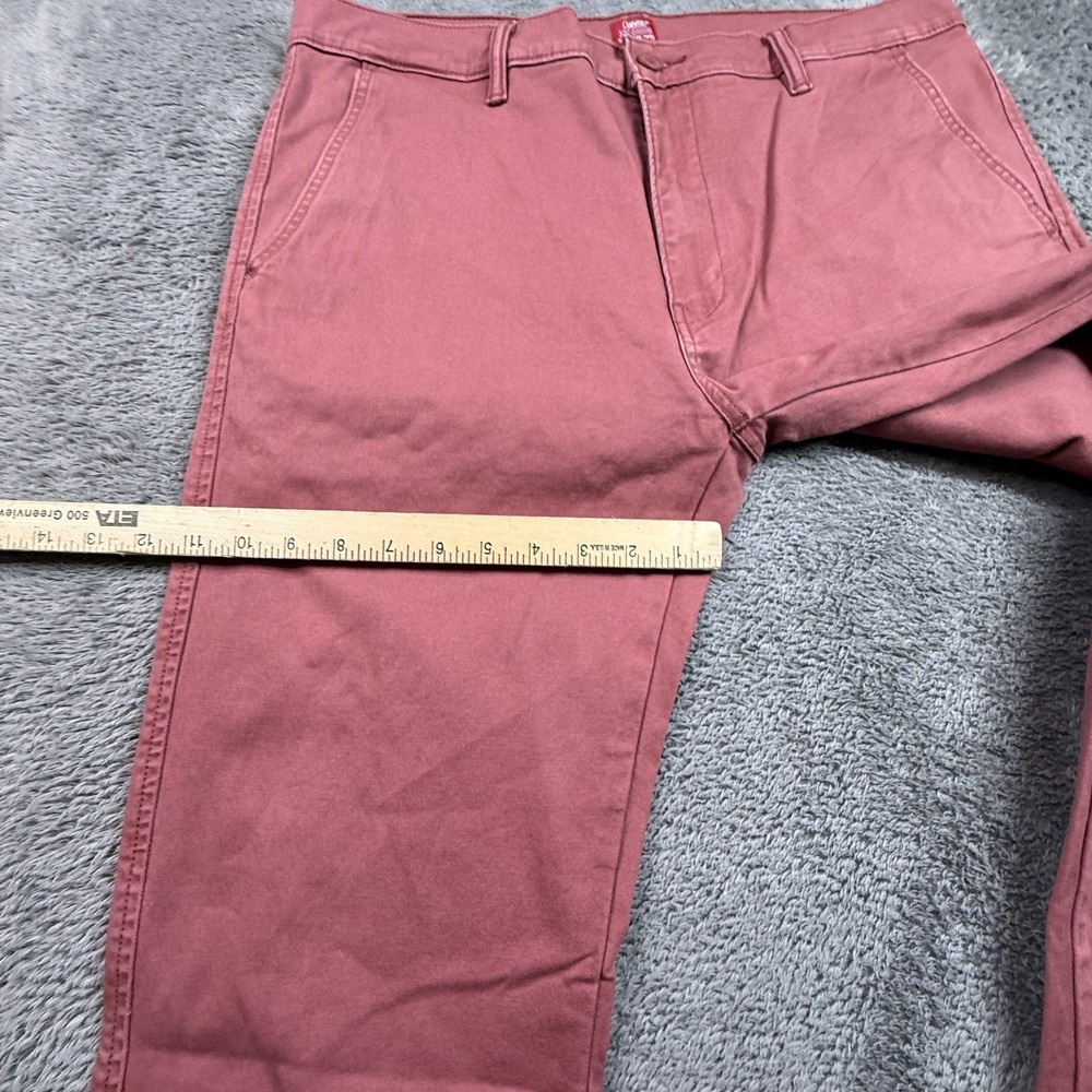 Levi's XX Chino Standard Taper Pants Mens 36x32 Mauve Pink Stretch Cotton - Picture 10 of 10